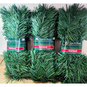 Lot Of 4 Trim A Home 18 ft Pine Garland Vintage Kmart (72 Feet Total)